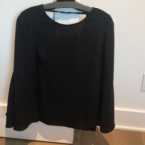 Alice and Olivia bell sleeve blouse
